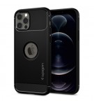 Case IPhone 12 Pro Max Mini Spigen Rugged Armor Carbon Softcase Casing